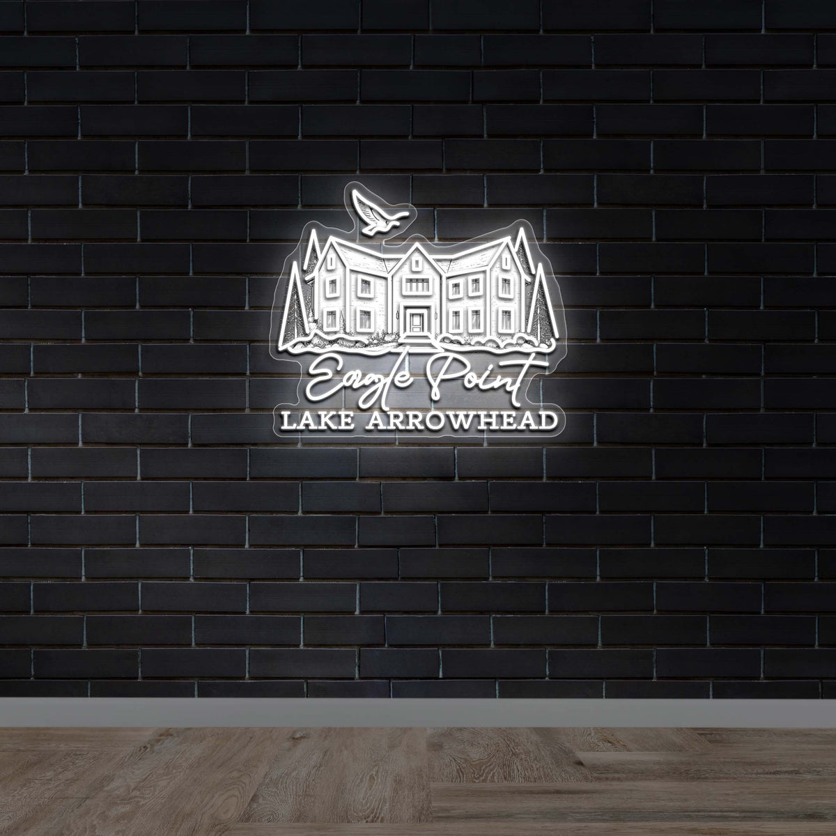 Eagle Point Lake Arrowhead - Premium Neon Artwork
