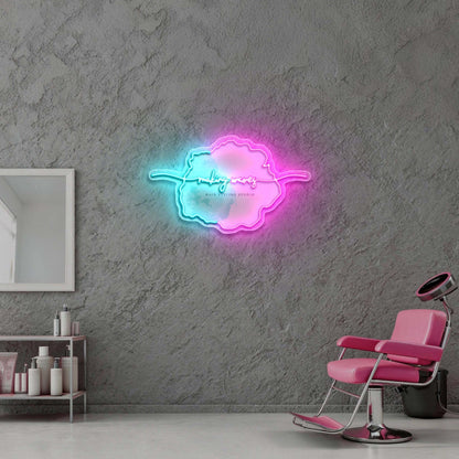 Making Waves Hairstyling Studio - Premium Neon Artwork