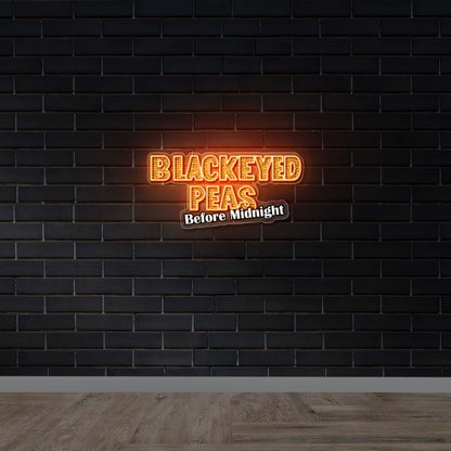 BLACKEYED PEAS BEFORE MIDNIGHT - Premium Neon Artwork