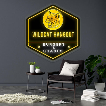 WILDCAT HANGOUT - Premium Neon Artwork