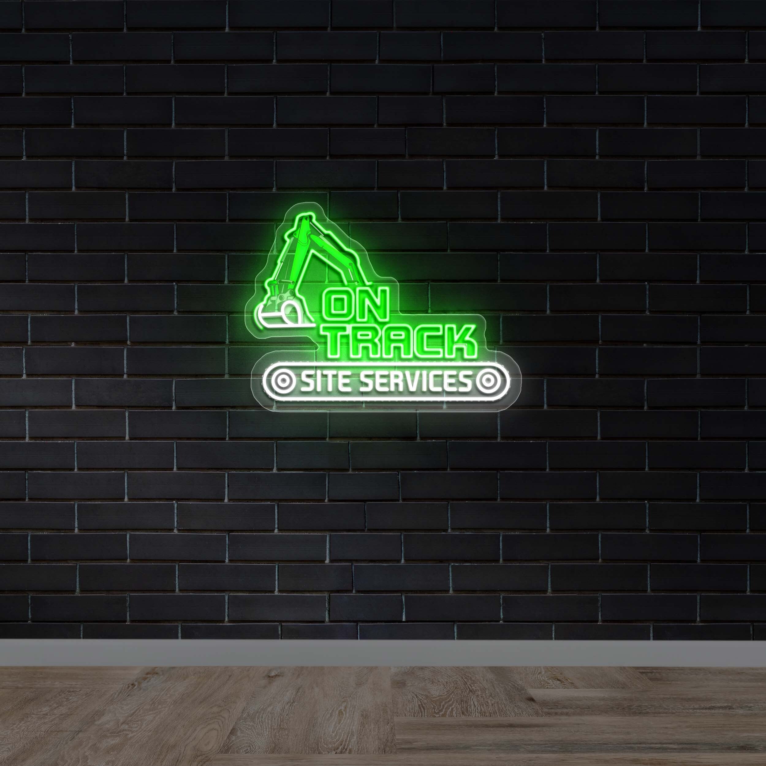 On Track Site Services - Premium Neon Artwork