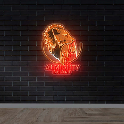 Almighty Short - Premium Neon Artwork