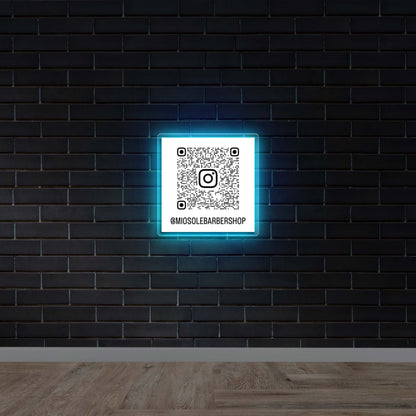 Miosole Barbershop QR | 2nd Version- Premium Neon Artwork