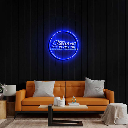 Stearns PLUMBING - Premium Neon Artwork