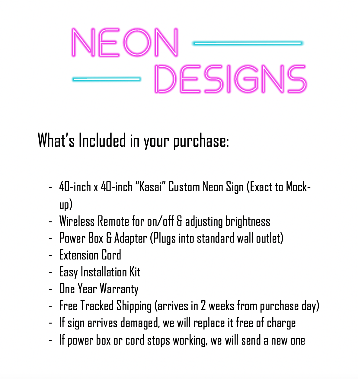 Kasai - Premium Neon Artwork
