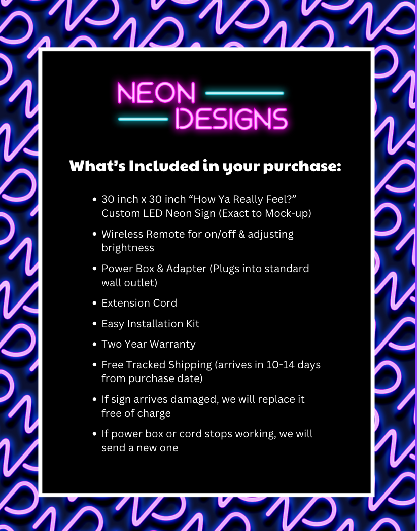 Fade City – Premium Neon Artwork