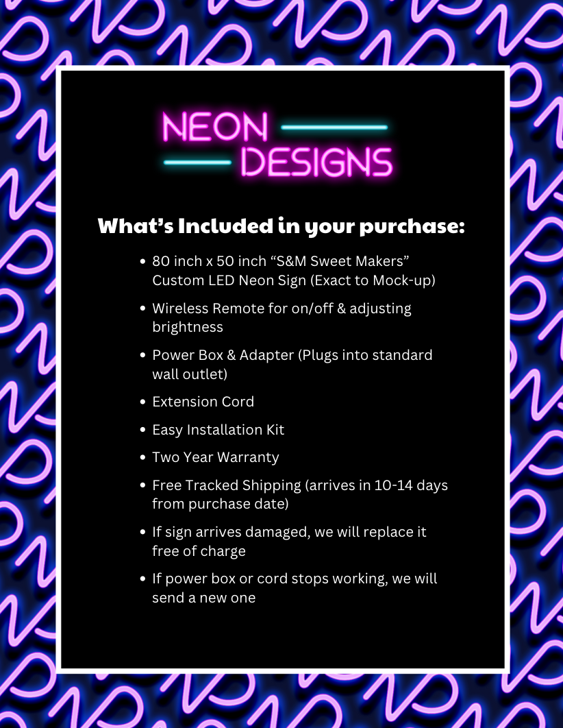 Sweet Makers - Premium Neon Artwork