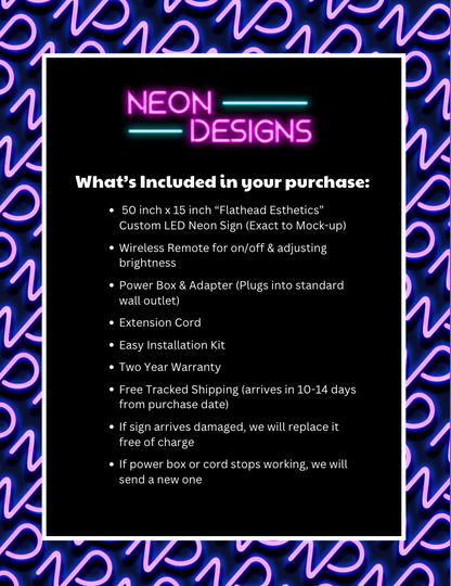 Flathead Esthetics - Premium Neon Artwork