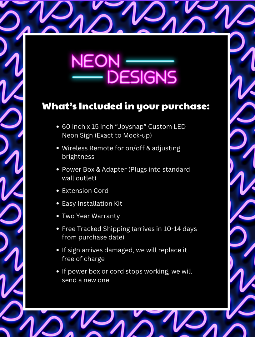 Joysnap - Premium Neon Artwork