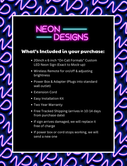 On Call - Premium Neon Artwork