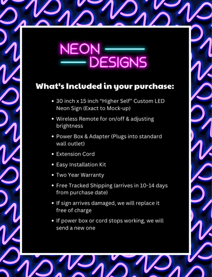 Higher Self - Premium Neon Artwork