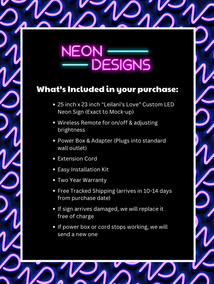 Leilani's Love - Premium Neon Artwork