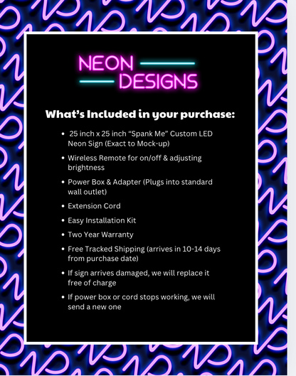 Spank Me - Premium Neon Artwork