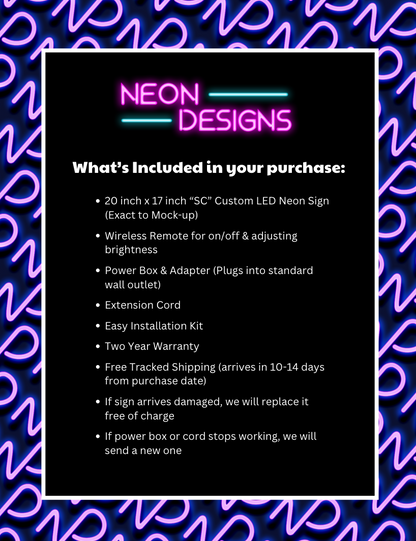 SC - Premium Neon Artwork