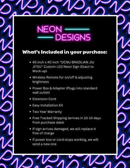 DCNU BRAZILIAN - Premium Neon Artwork