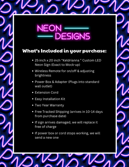 Keldrianna - Premium Neon Artwork