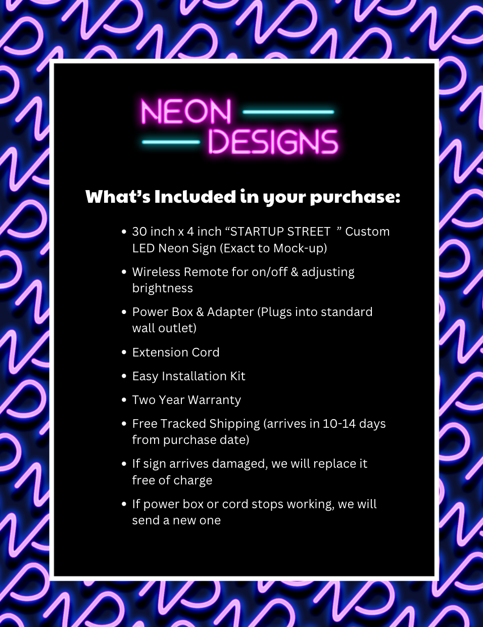 STARTUP STREET - Premium Neon Artwork