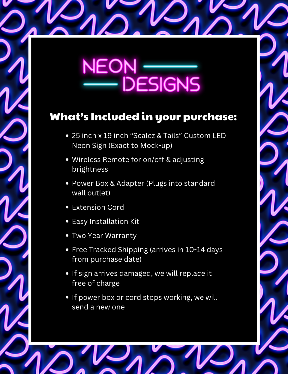 Scalez & Tails - Premium Neon Artwork