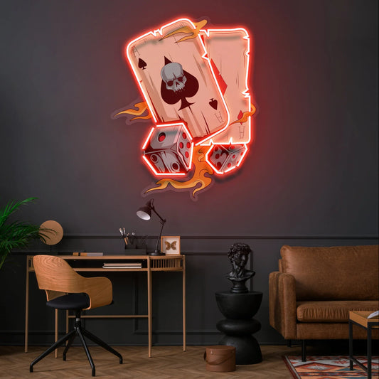 POKER - Premium Neon Artwork