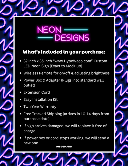 www.HypeWaco.com - Premium Neon Artwork