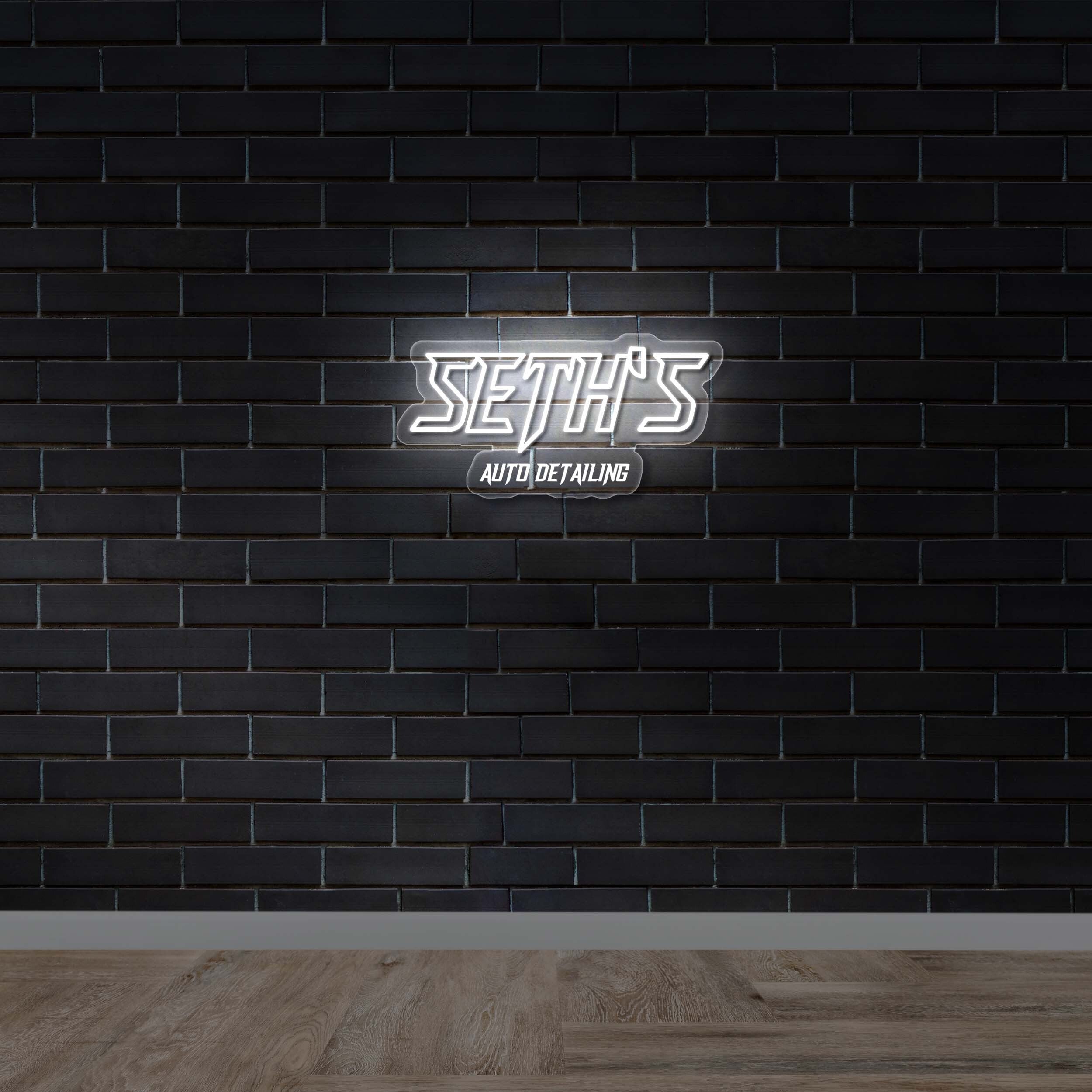 SETH'S AUTO DETAILING - Premium Neon Artwork
