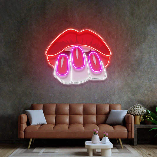 MUAHH - Premium Neon Artwork