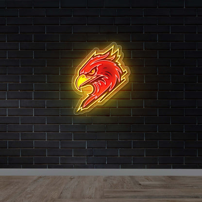 Hawk - Premium Neon Artwork