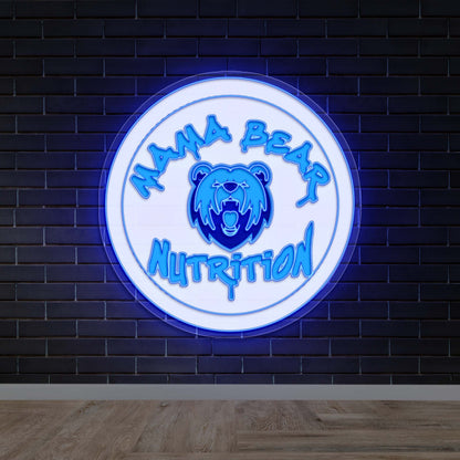 MAMA BEAR NUTRITION - Premium Neon Artwork