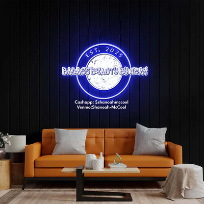 Badass Beauty - Premium Neon Artwork