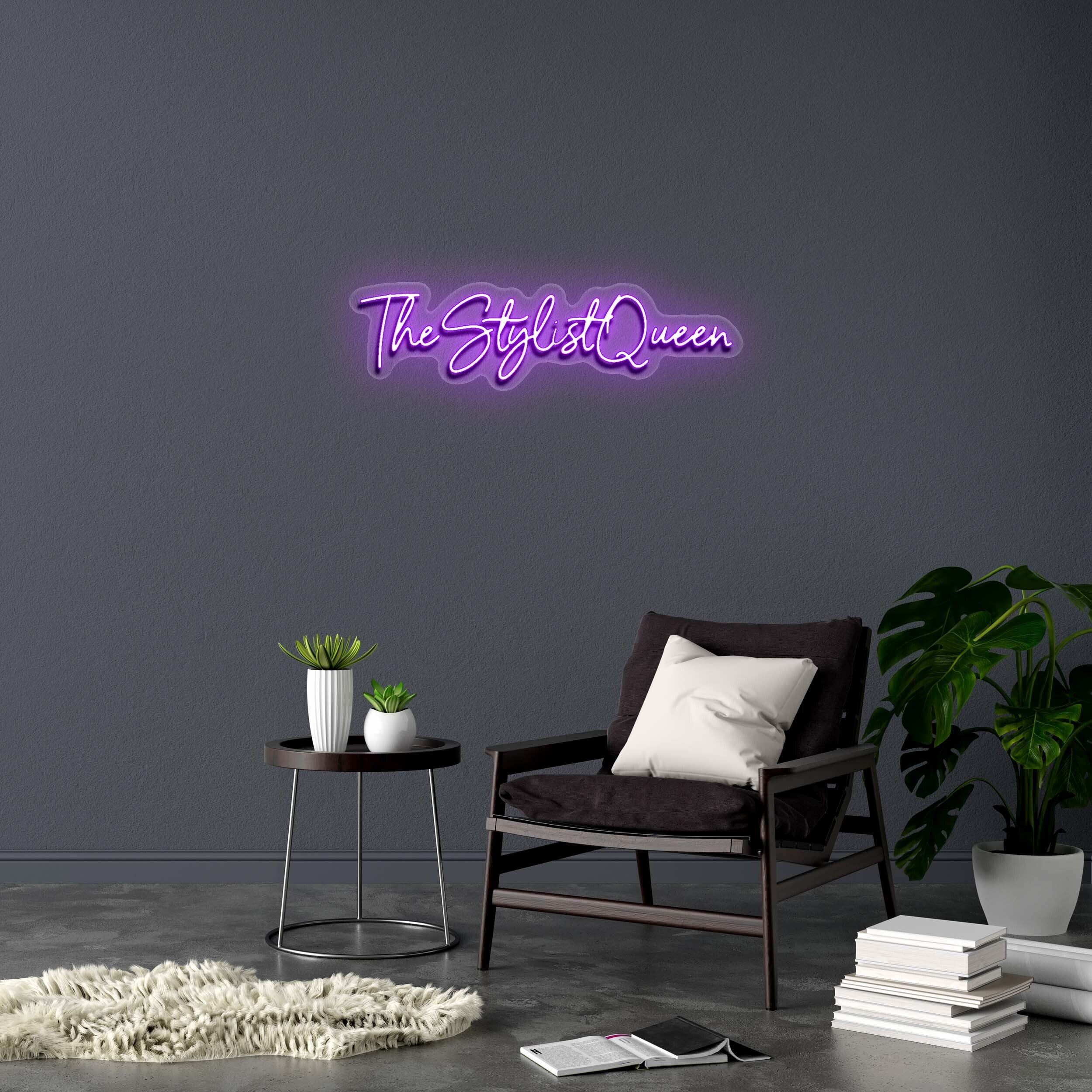 TheStylistQueen - Premium Neon Artwork