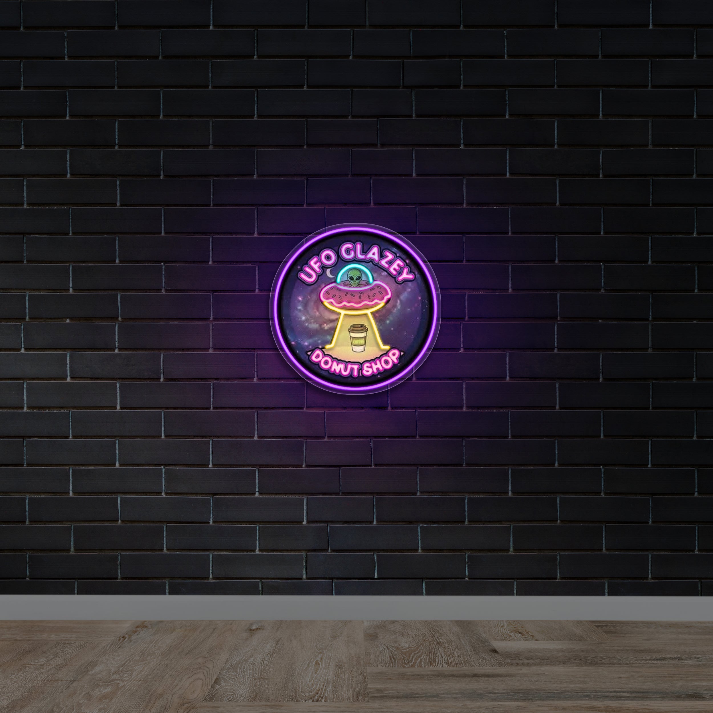 UFO Glazey - Premium Neon Artwork