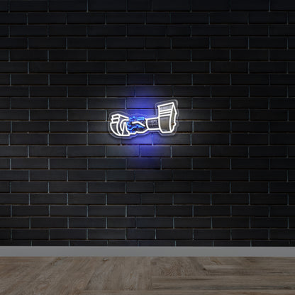 Gas Turbine - Premium Neon Artwork