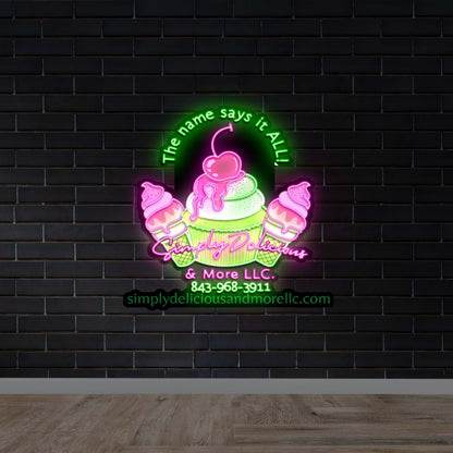 Simply Delicious - Premium Neon Artwork