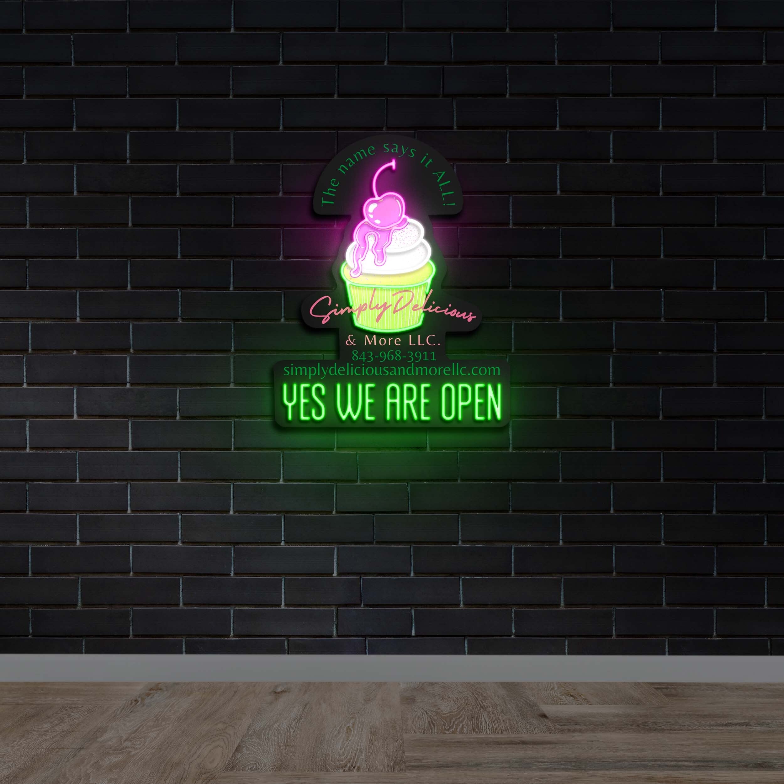 YES WE ARE OPEN - Premium Neon Artwork