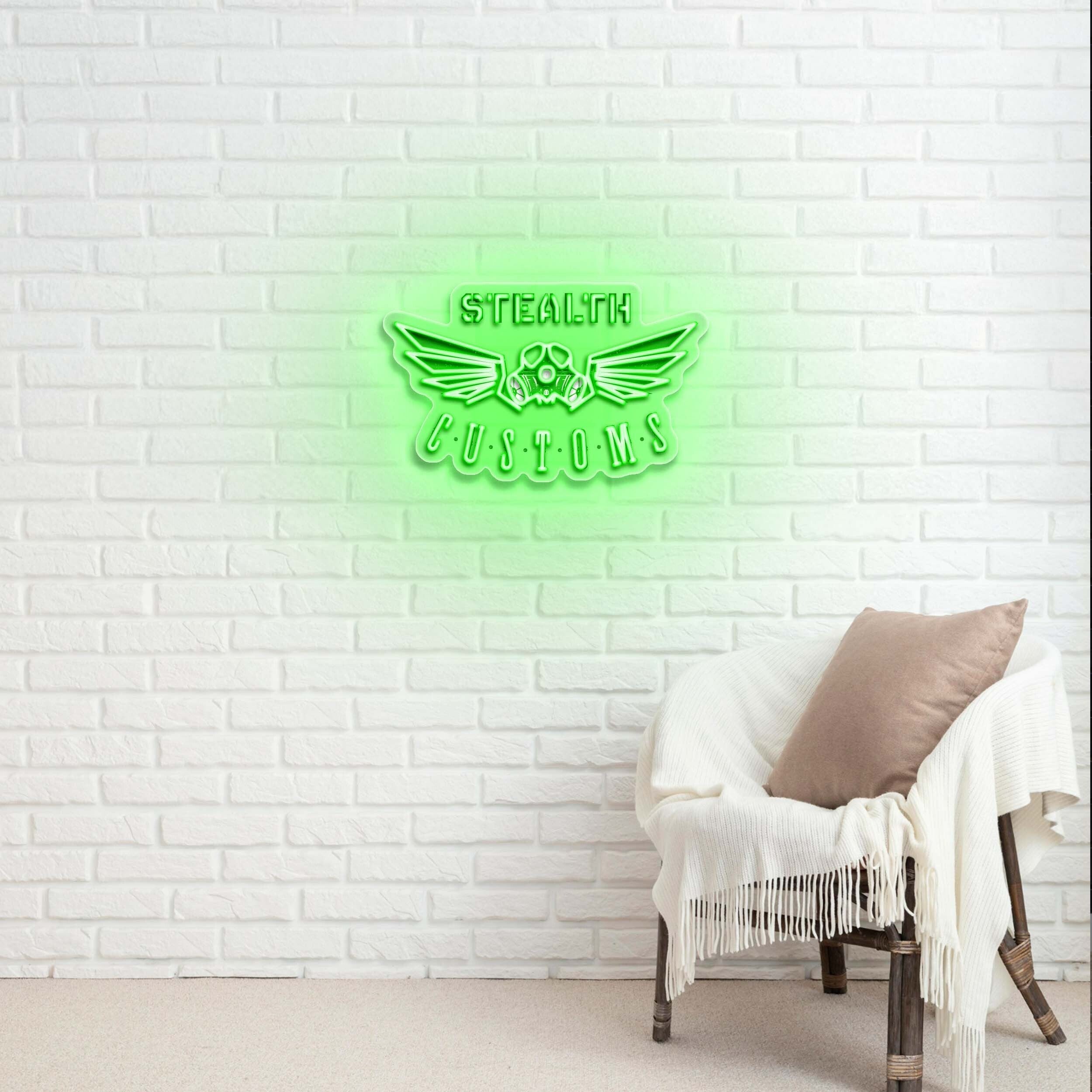 STEALTH CUSTOMS - Premium Neon Artwork