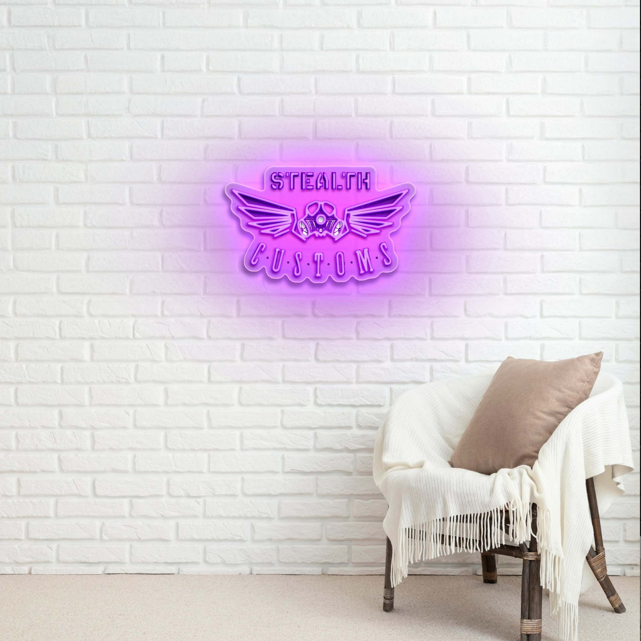 STEALTH CUSTOMS - Premium Neon Artwork