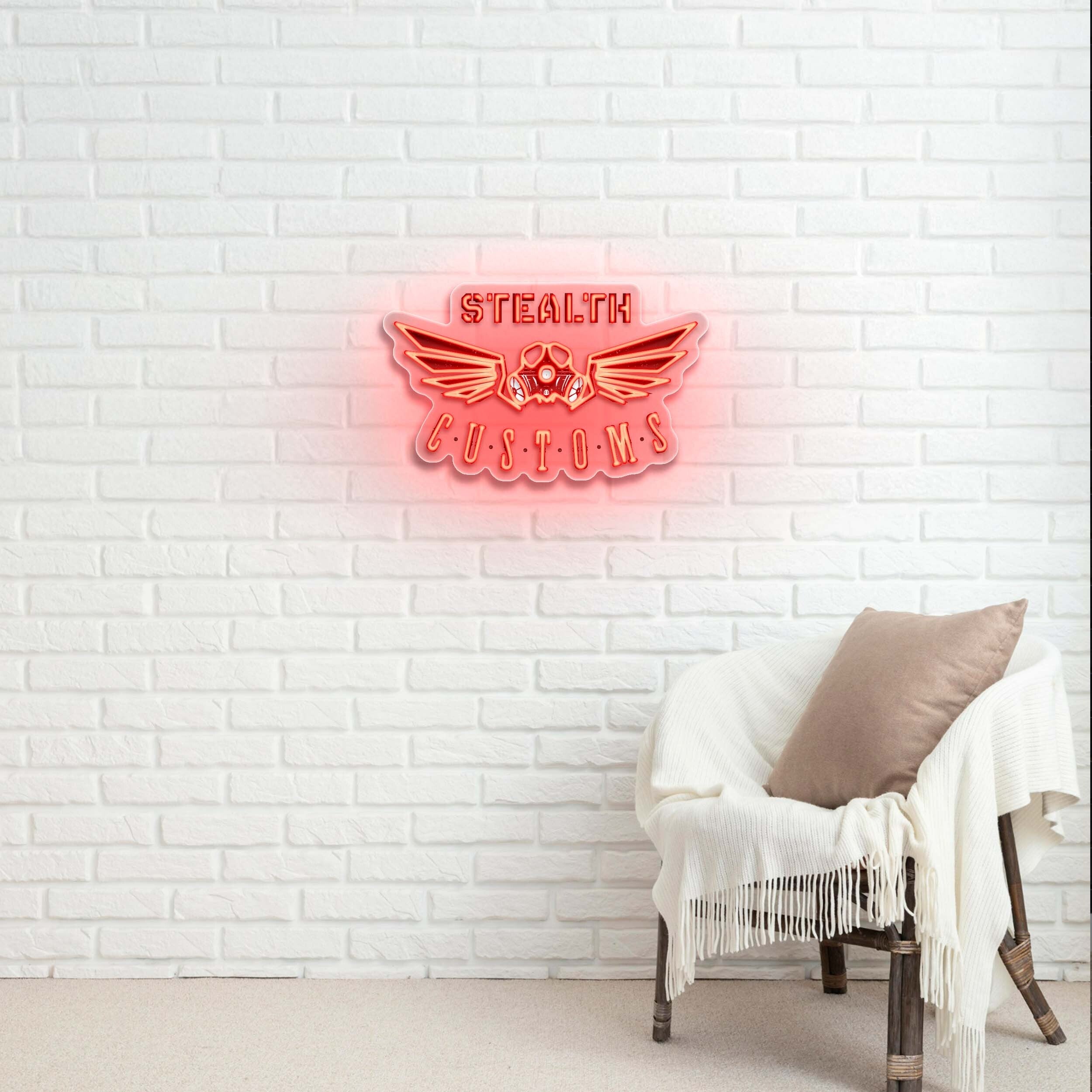 STEALTH CUSTOMS - Premium Neon Artwork