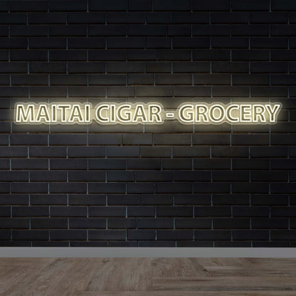 MAITAI CIGAR - GROCERY - Premium Neon Artwork