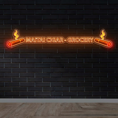 MATAI CIGAR - GROCERY | 2nd version -  Premium Neon Artwork