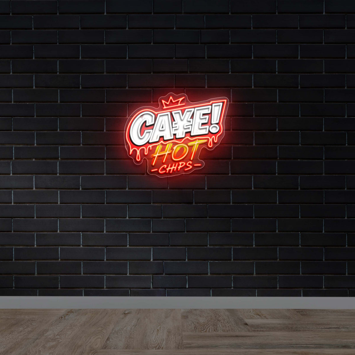 Cake Hot Chips - Premium Neon Artwork
