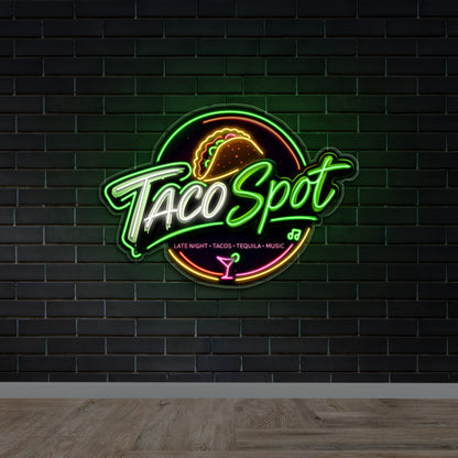 TACO SPOT - Premium Neon Artwork