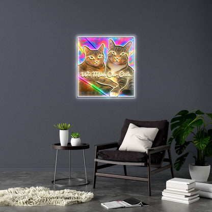 We Miss Our Cats - Premium Neon Artwork