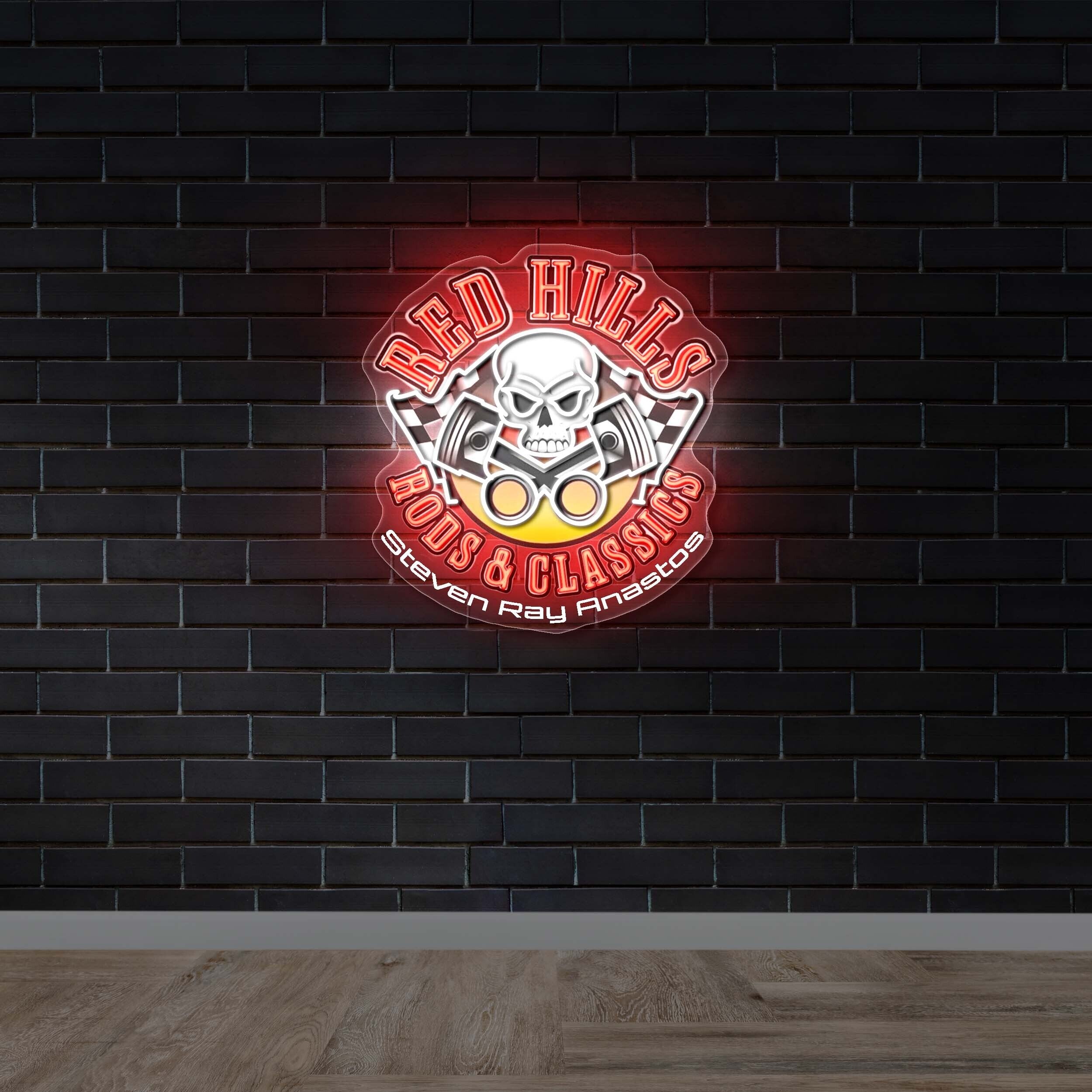 RED HILLS RODS & CLASSICS - Premium Neon Artwork