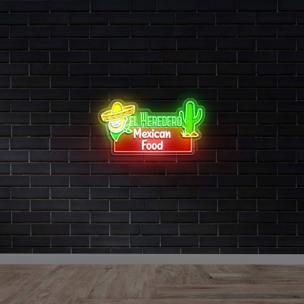 El Heredero Mexican Food - Premium Neon Artwork