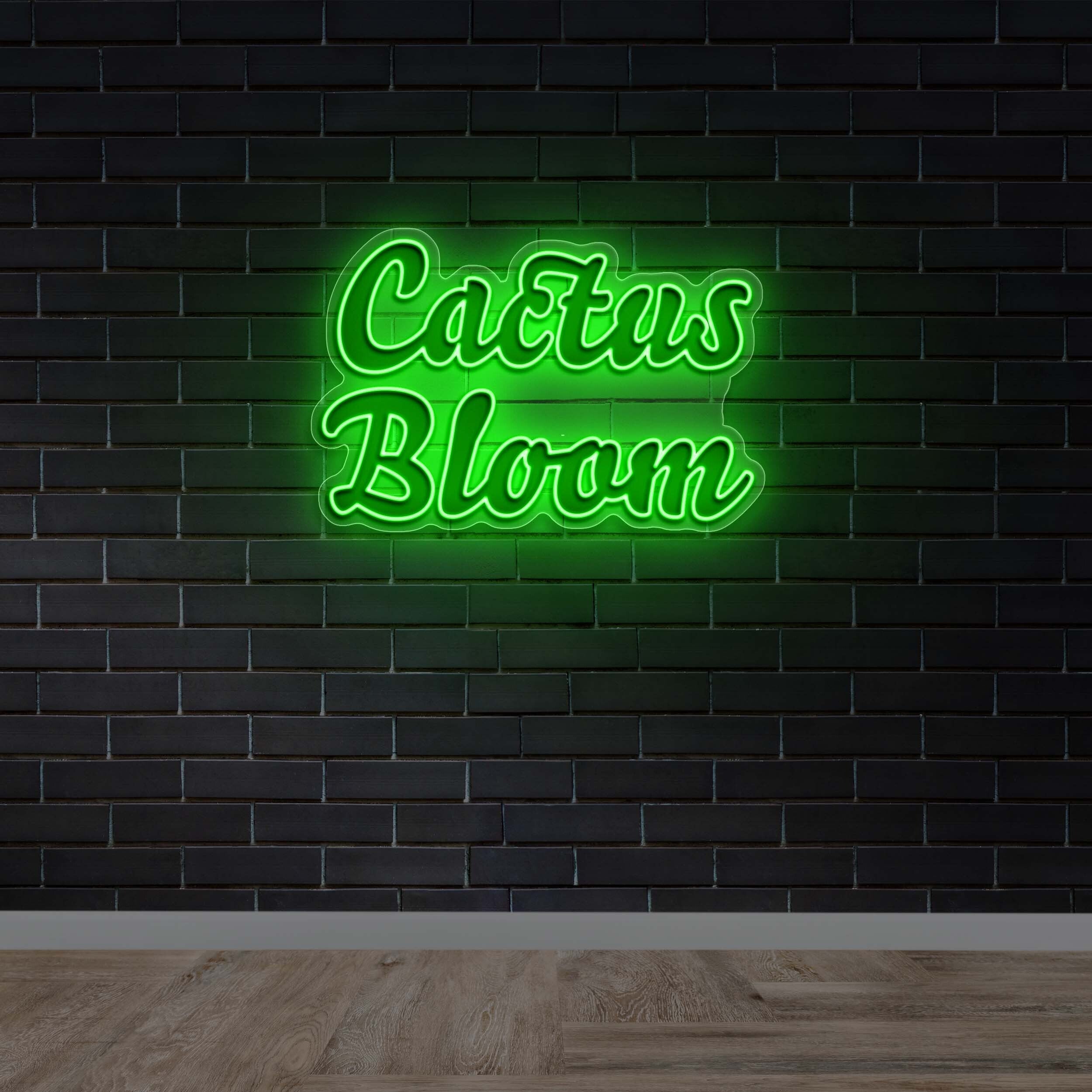 Cactus Bloom - Premium Neon Artwork