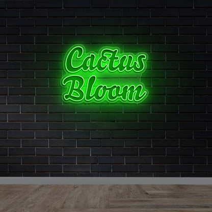 Cactus Bloom - Premium Neon Artwork