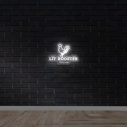 LIT ROOSTER - Premium Neon Artwork