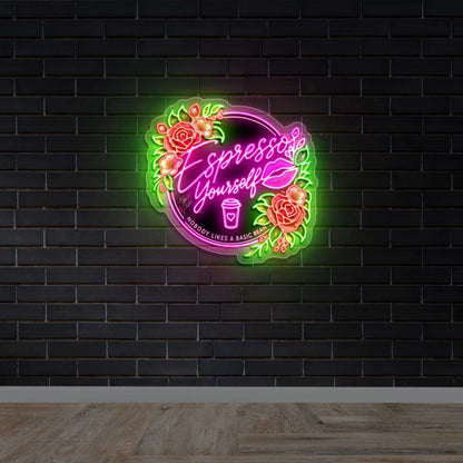 Espresso Yourself - Premium Neon Artwork