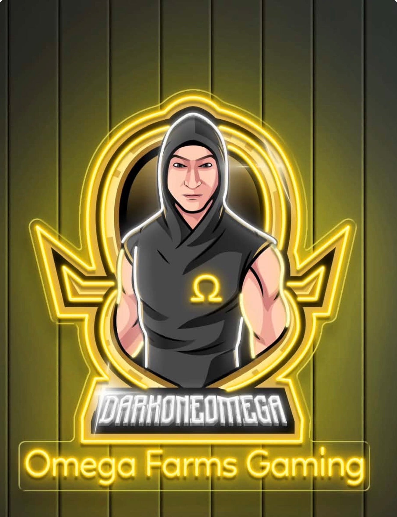 Omega Farms Gaming - Premium Neon Artwork