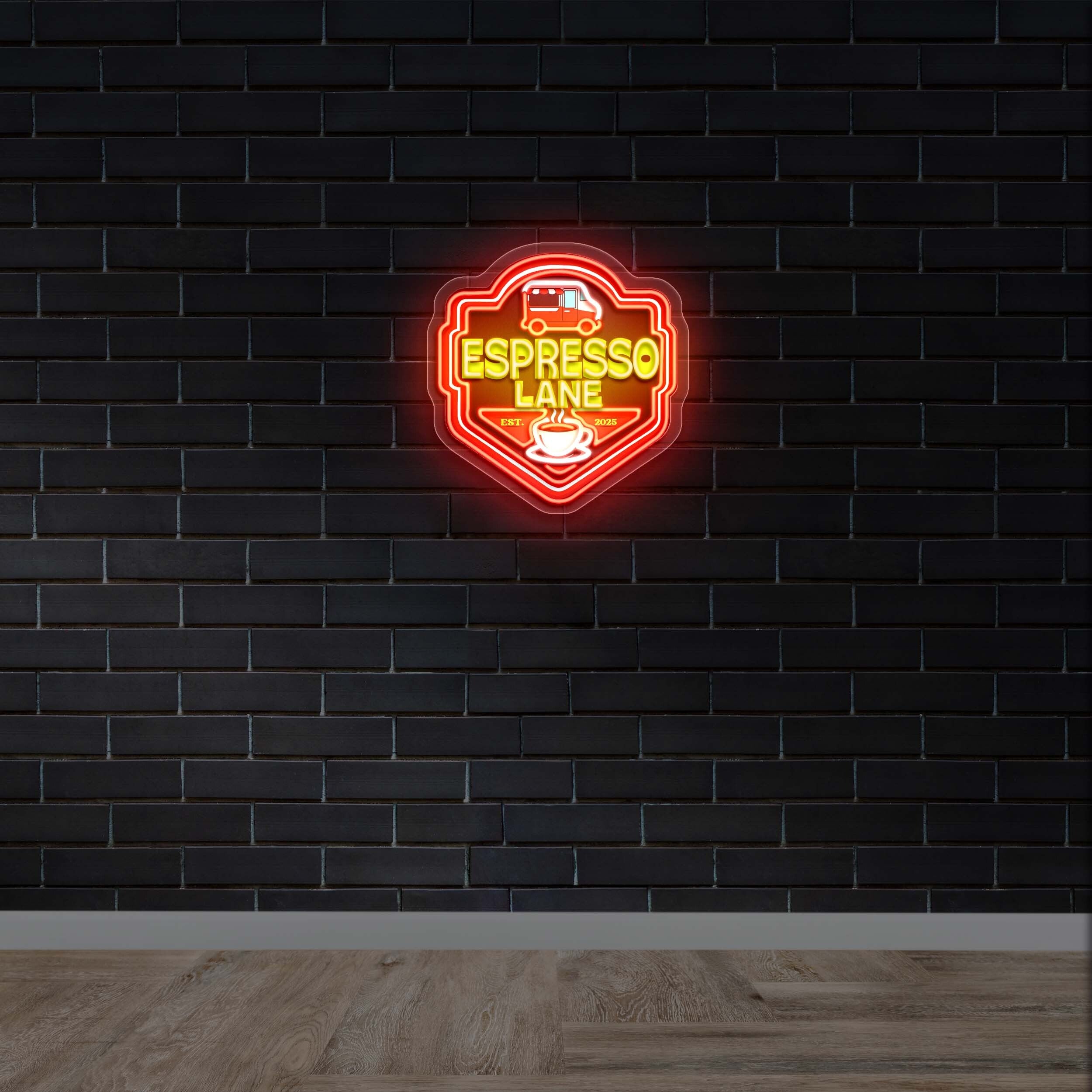 ESPRESSO LANE -  Premium Neon Artwork